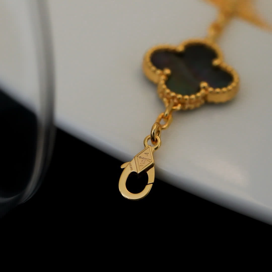 Mystery Gold-Tone Bracelet with Opal and Diamond Accents